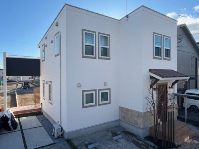 宇都宮市越江戸町 K様邸 ：遮熱屋根塗装 /　高耐久マット外壁塗装艶消し新築仕上げ工事